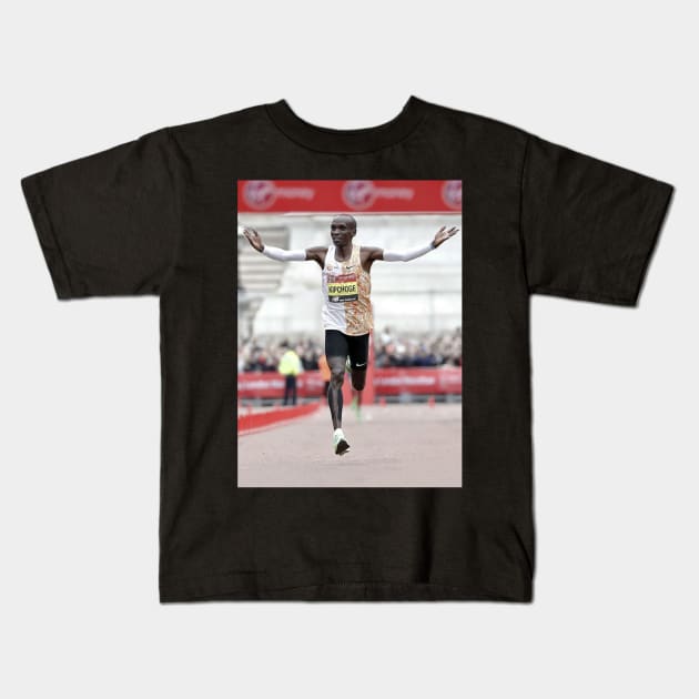 Eliud Kipchoge 3 Kids T-Shirt by BreanRothrock